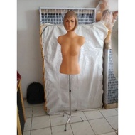 Female Half Body Torso Mannequin Hair Plastic Female Mannequin Female Clothes