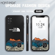 Hontinga ปลอกกรณีสำหรับ Samsung Galaxy Note 10 Note10 Plus Case Elegant ธรรมชาติ Moutain พื้นที่สแควร์ของเหลวนุ่มขอบซิลิโคนรูปแบบคลุมทั้งหมดกล้องป้องกันกรณีกลับปลอกโทรศัพท์ Softcase