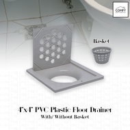 PVC Plastic Floor Drain/CR Washroom Floor Sink Channel Trench Traps Plumbing Hardware