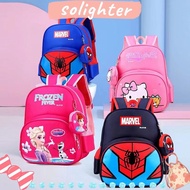 SOLIGHTER Student Bag,  Captain America Spiderman Elsa HelloKitty Children School Backpack, Lightweight Large Capacity School Accessory Shoulder Rucksack School