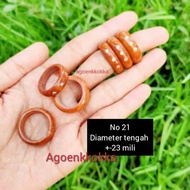 MATA 3 chocolate eye ring size 21 kokka kaukah