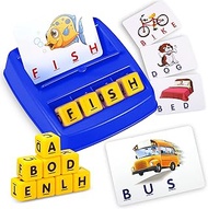 Fenikso Matching Letter Game, Alphabet Spelling & Reading Words, Objects & Number & Color Recognitio
