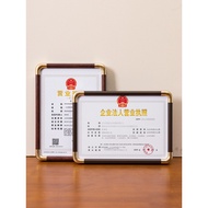 Business License Frame Wall Hanging a4 Document Frame 8k4k Individual Hygiene License Display Frame 