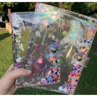 BINDER A6 A5 6 RING TRANSPARENT BINDER/