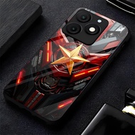 Softcase Glass Glossy Shiny Glass for ITEL A50 - ITEL A70 - Latest ITEL A90 - Fashion ROBOT - Glossy