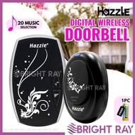 HAZZLE DIGITAL WIRELESS DOORBELL Remote Control 4 Chord 20 Music Energy Saving Battery Door Bells & 