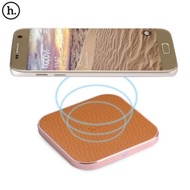 HOCO CW2 PU LEATHER ALUMINUM ALLOY FRAME QI WIRELESS CHARGER FOR QI-ENABLED