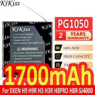 A KiKiss Powerful Baery PG1050 1700mAh for EKEN H9 H9R H3 H3R H8PRO H8R SJ4000 SJCAM SJ5000 M10 SJ5000X Camera Baeries