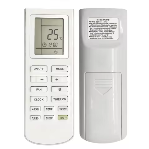 Replacement YAM1F AC Remote Control For Vaillant, Gree, Sinclair, AERMEC, JAX Air Conditioner VAI6-0