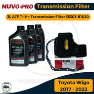 3L Toyota ATF Type T-IV + Transmission Filter 35303-B1020 for Wigo 2017 - 2023