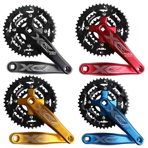 MTB Road Bicycle Crank set 22T 32T 44T 9 Speed 27S bike Crankset Gear Disc sprocket 170mm crank 104B