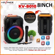 ADVANCE KV-8010 SPEAKER MEETING BLUETOOTH 8 INCH +MIC WIRELES - NEW
