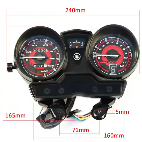 Motorcycle Tachometer for YAMAHA YBR125 YBR YB 125 JYM125 New Speedometer Meter Gauge Moto Tacho Ins