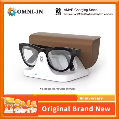 This is a 2-in-1 magnetic fast charging dock suitable for RayBan Meta AI glasses and their case From