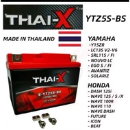 Thai-X Battery YTZ5 Y15 Y16 LC135 v2-v8 Avantiz Solariz