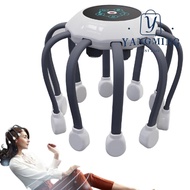 YANGYANG Eight Claw Massager, Octopus Claw USB Charging Electric Head Massager, Stress Relief Therap