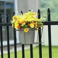 Iron Art Hanging Baskets Flower Pot Balcony Hanging Plant Round Racks Flower Pot Holder