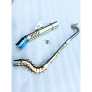 Kou mahachai Pipe canister conical open specs exhaust Pipe for Wave 125 Xrm 110/125 Wave 100/110/115