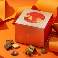 茶點禮盒 | 手工蛋捲X日式茶餅36入 (三層燙金禮盒,附贈提袋)