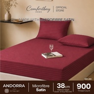 Andorra Microfiber Satin Bedsheet Set 900TC Soft Comfortable Bedding Set Queen King Size