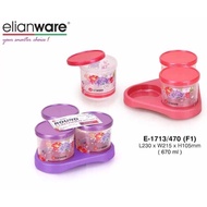 ELIANWARE Food Canister Tray Set E-1713/470 Cookies Snacks Candy Container Set / Bekas Kuih Raya Balang Kuih Raya Set