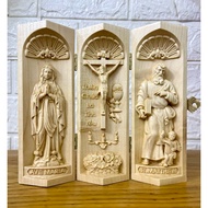 Mini Catholic altar set for mother of Lourdes - crucifixion - Vu Matthew