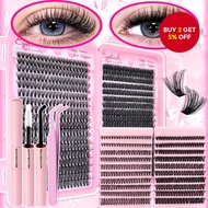Eyelash Extension Kit Single C D Curl With Eyelash Glue, Sealant And Tweezers 8-16MM