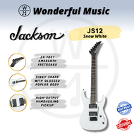 Jackson JS Series Dinky JS12 Electric Guitar, Amaranth FB, Snow White