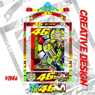 VR46 RED SQUARE CAGE STICKER