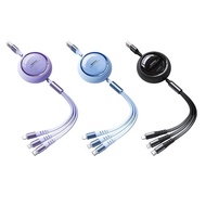 Remax RC-C033 3 in 1 multi-function phone charging cable, max 15W shortened cord