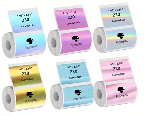 1Roll 40x30mm Laser Label Paper, Suitable for M110/M120/M220/M150/P50