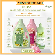 [MUA 2 TẶNG 1 RỬA CHÉN] NƯỚC GIẶT XẢ LUXURY ENZYM CAO CẤP MIN MIN CARE SINH HỌC - MINT SHOP 24H