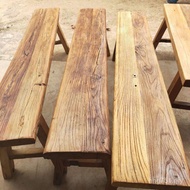 Wooden Bench Tea Table Stool Old Boss Solid Wood Bench Bench Single Stool Bench Double Old Elm LL0D