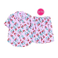 ชุดนอนลิขสิทธิ์แท้ Free Size ผ้า Cotton วูเว่น อก 42 นิ้ว สูง 155 - 170 เซนติเมตร หนัก 65 - 75 กิโลก