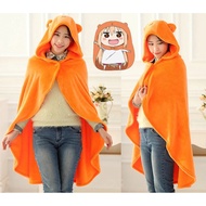 Umaru-chan Cloak Anime Doma Umaru Cosplay Costume Flannels Cloaks Blanket Hoodie
