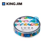 KING JIM Hitotoki Soda透明PET卷狀膠帶/ 10MM/ 水滴/ CMT10-001