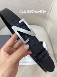 Zegna เข็มขัดเสื้อแขนกุดตัวยาวหรูสำหรับผู้ชายเข็มขัดทางเลือกระดับไฮเอนด์สำหรับกระเป๋าใส่นามบัตรหนังแ