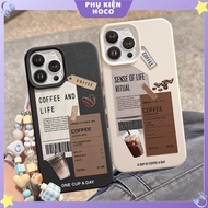Luxury Coffee News Soft Leather TPU iPhone Case, Anti-dirt for iP X/XS/11/12/13/14/15/16/17/Plus/Pro