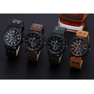 [JAM VIRAL] Liandu Casual Vintage Classic Army Sports Leather Watch