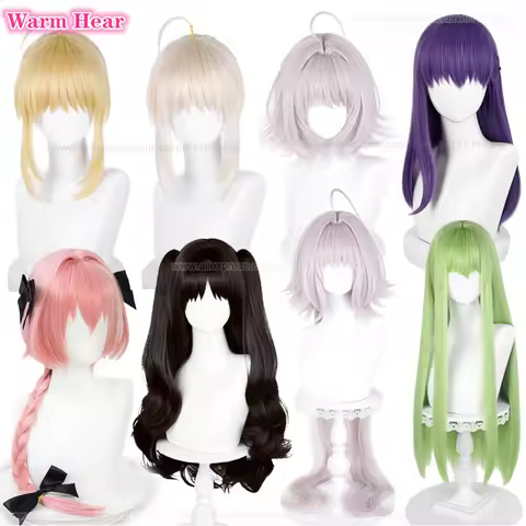Game Astolfo Enkidu Matou Sakura Altria Pendragon Alter Tohsaka Rin Wigs Heat Resistant Synthetic Ha