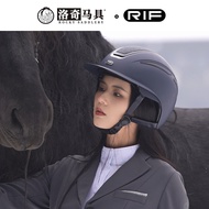 RIF-77 Series Matte Dark Blue Background Plated Orchid Diamond Equestrian Helmet 8101331