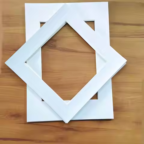 10pcs Photo Mats Square Paper Mounts for 7/8/10/12/16 /20Inch Picture Frames Photo Decor Photo Mat P