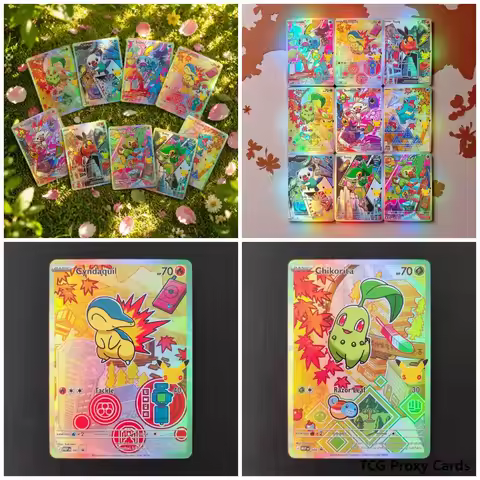 Proxy TCG Card First Partner Illustration Collection Series 2 Snivy Grookey Chikorita Tepig Sobble T
