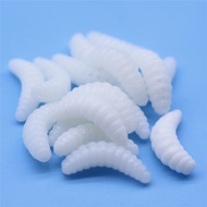 【BD006】5 pcs Anmuka 2cm 0.3g maggot Grub Soft Fishing Lure Hooks Glow Shrimps