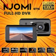 กล้องติดรถยนต์ GT16 FULL HD 1080p WDR G-Sensor Car Dash Cam บันทึกวนทับ ภาพคมชัดกลางวัน กลางคืน