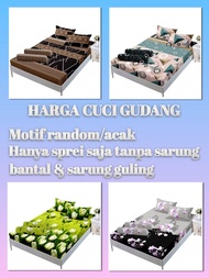 Spreii Promo ( BELI 1 DAPAT 1 ) Seprai Premium Motif Bunga 3D Mirip Bonita Ukuran No 1 180X200 Set S