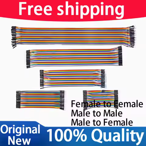 Dupont Line 10/20/30/40CM 40Pin 2.54mm Male to Male + Male to Female and Female to Female Jumper Wir