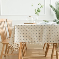 Moonstars Blue Daisy Print Garden Cotton Linen Tablecloth Table Cloth Wholesale Household Cover Towe