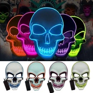 Halloween LED Light Mask Skull Mask Ghost Festival Cheer Full Face Mask Ghost Face