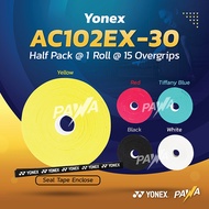 Yonex AC102 AC102EX-30 Badminton Tennis Squash Overgrip 1 Roll (15 piece overgrip)